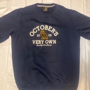 Ovo October’s Very Own Men's Collegiate Hoodie Sweater Black Sz M
